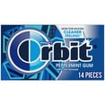 thumbnail image 1 of Orbit Gum Peppermint Sugar Free Chewing Gum, Single Pack - 14 Piece, 1 of 19