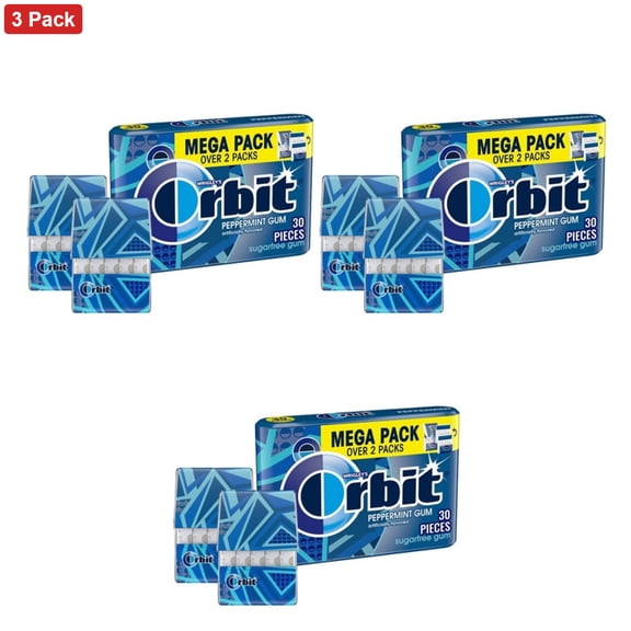 Orbit Gum Sugar-Free Peppermint Chewing Gum - 30ct