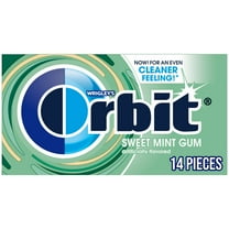 Orbit Gum Sweet Mint Sugar Free Chewing Gum, Single Pack - 14 Pieces