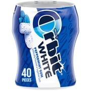 Orbit White Peppermint Sugar Free Chewing Gum - 40 Piece Bottle