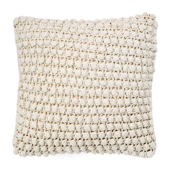 Orbit Hand Looped Cotton 18" Throw Pillow