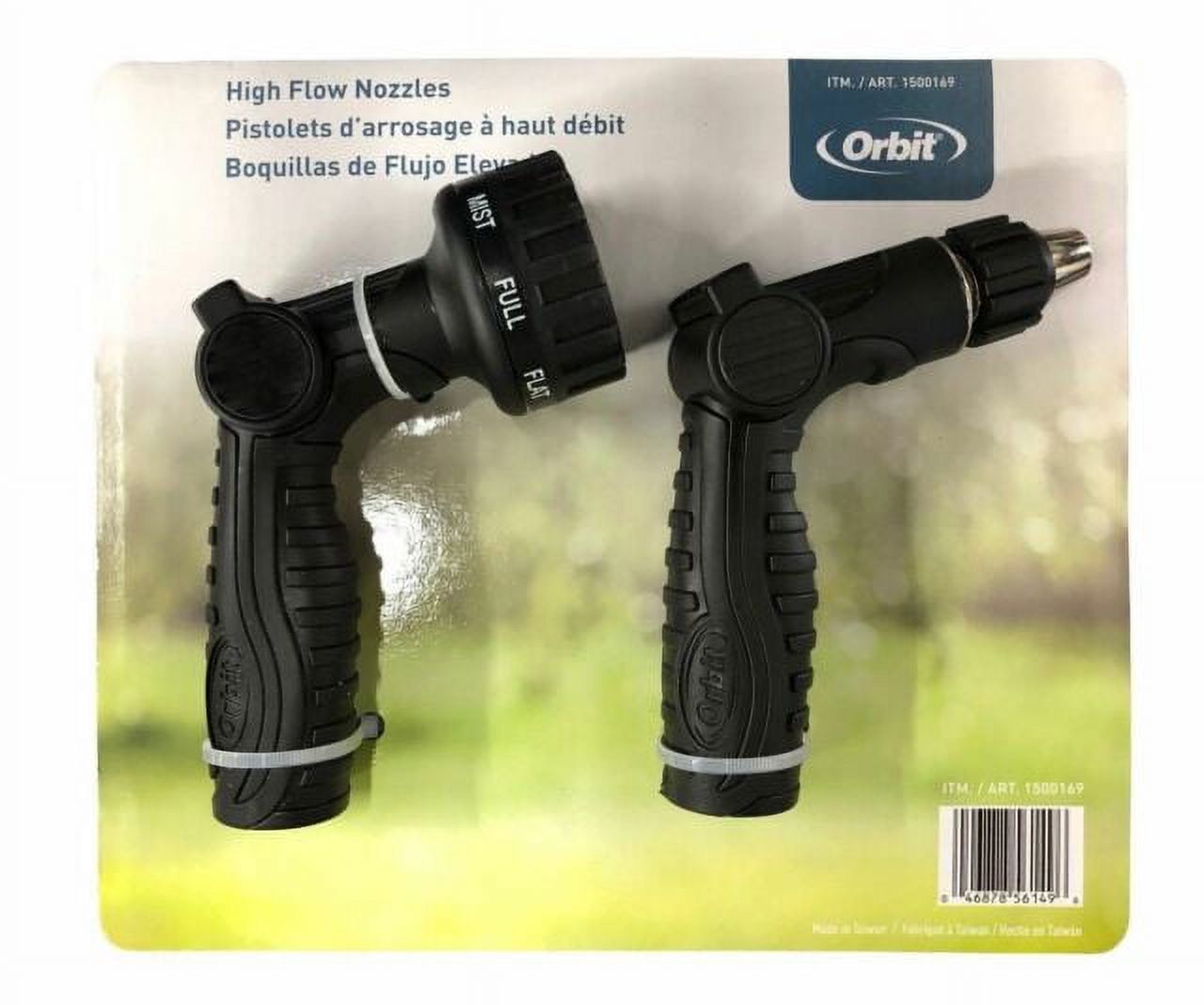 Orbit Hose High Water Flow Nozzles Two Pack (2PK) NEW