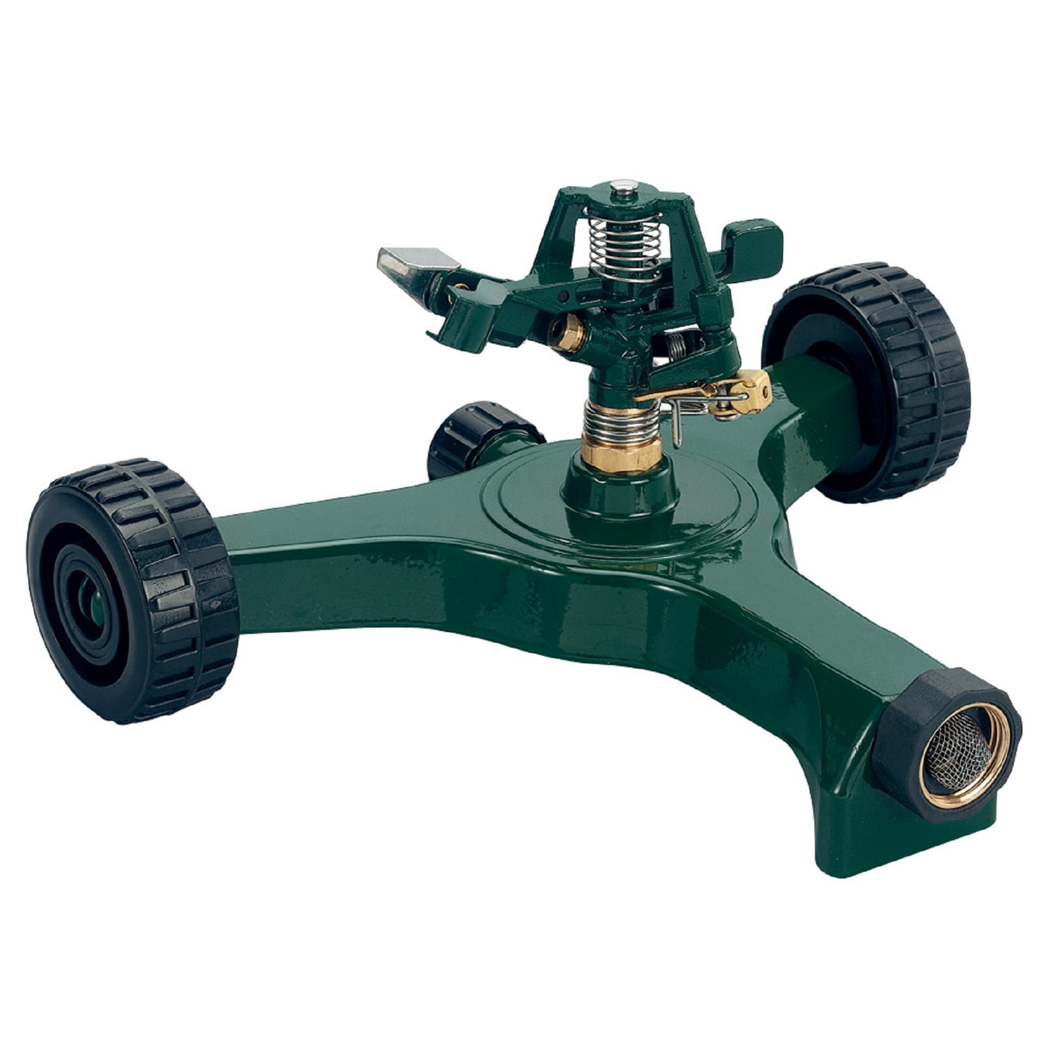 Orbit Impact Impulse Lawn Sprinkler on Aluminum Wheel Base - Waters Yard, 56186N