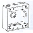 thumbnail image 1 of Orbit Industries 570205831 2B50-5 5.5 in. Holes 2-Gang Weatherproof Box, Gray, 1 of 1