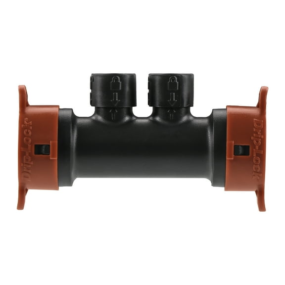 Orbit Irrigation 1/2" Drip-Lock 1/4" Drip-Lock 2-Port Full-Flow inline Manifold