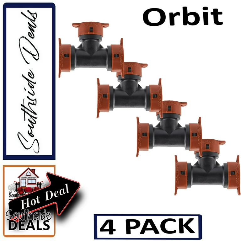 Orbit 1/2 in. Push-Fit Drip Irrigation Tee 1 pk Orbit 1/2 in. Push-Fit Drip Irrigation Tee 1 pk