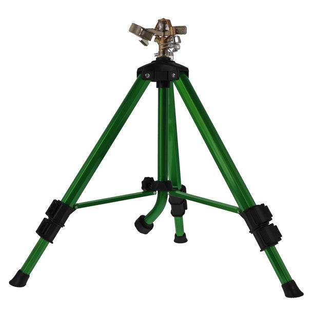 Orbit Irrigation Brass Impact Sprinkler on Metal Tripod Base