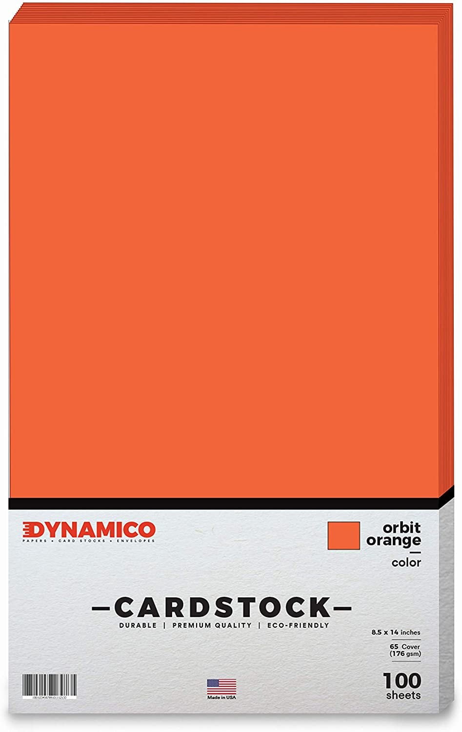 Orbit Orange 8.5 x 14" Cardstock Paper - Legal/Menu Size - for Cards
