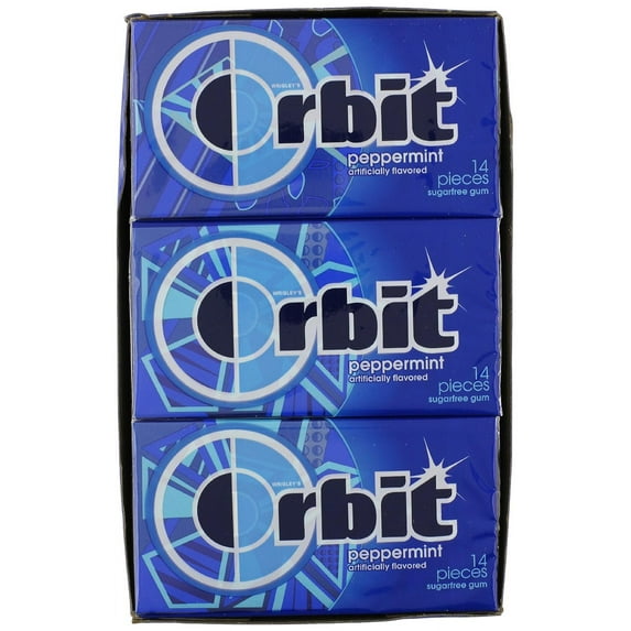 Orbit Peppermint, 14-Count (Pack Of 12)