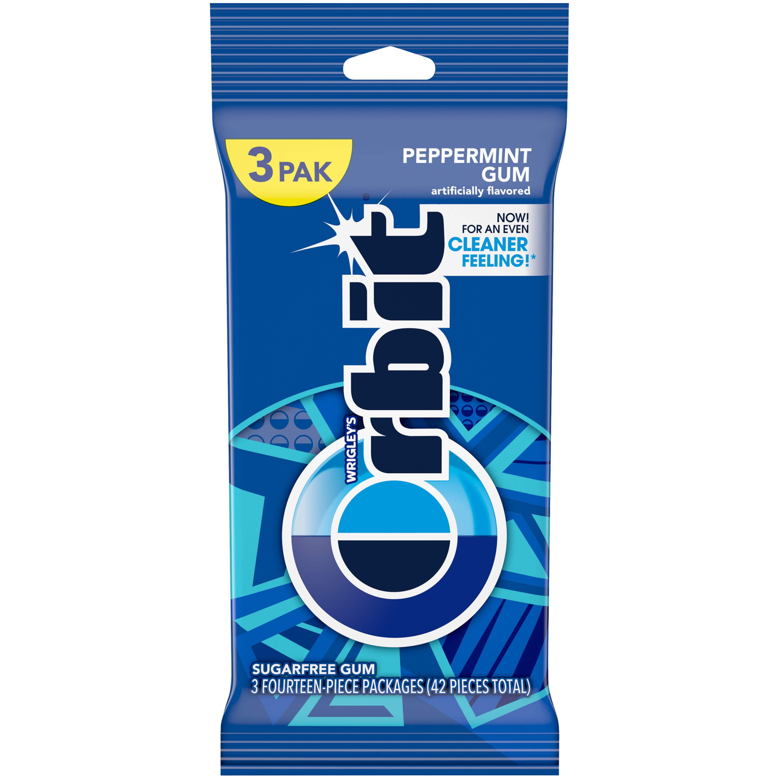 Orbit Peppermint Sugar Free Chewing Gum 14 Ct (3 Pack)