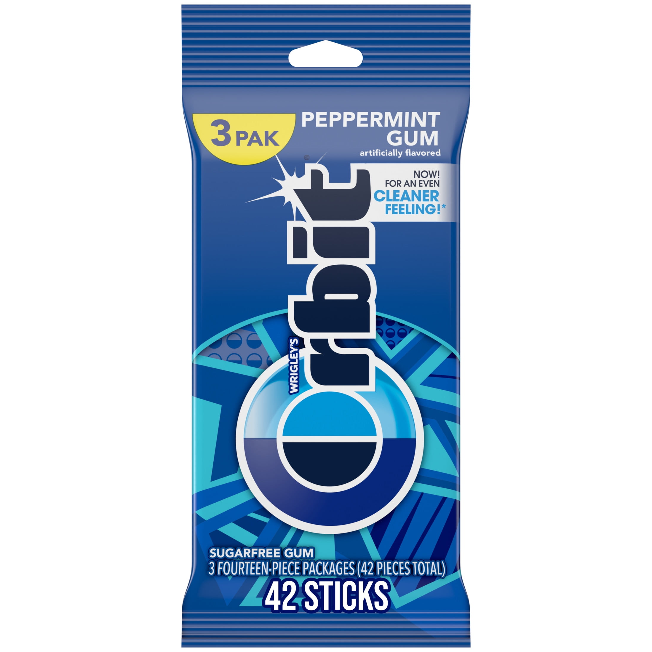 Orbit Peppermint Sugar Free Chewing Gum Travel Essentials - 3 Ct Pack