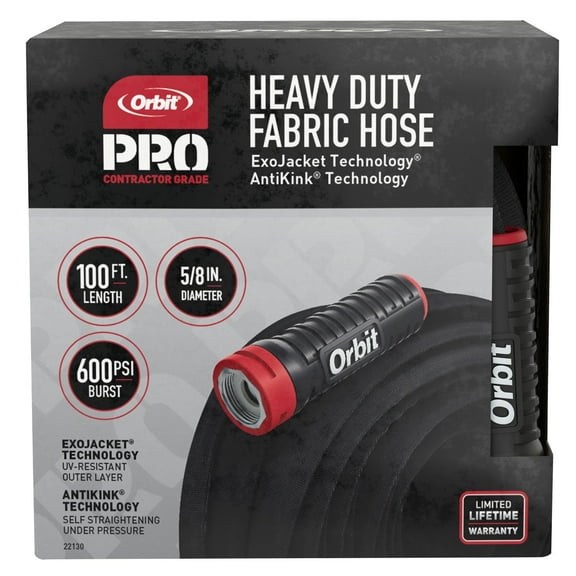 Orbit Pro 100 ft. x 5/8 in. Heavy Duty Fabric Garden Hose