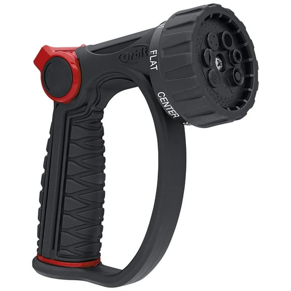 Orbit Pro Flo 7-Pattern, Thumb Control, D-Grip, Adjustable Flow Watering Nozzle