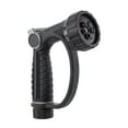 thumbnail interactive-video image 1 of Orbit Pro Zinc 7-Pattern Thumb Control D-Grip Hose Nozzle, 1 of 6
