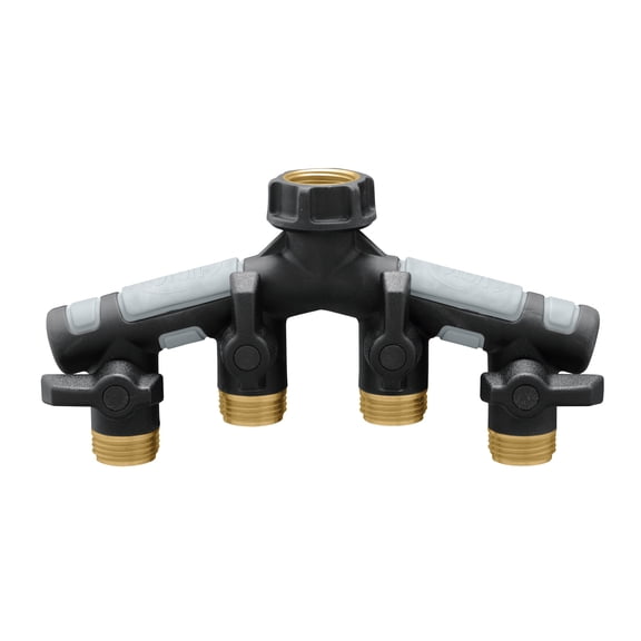 Orbit Pro Flo Metal 4-Outlet Hose Shutoff Manifold