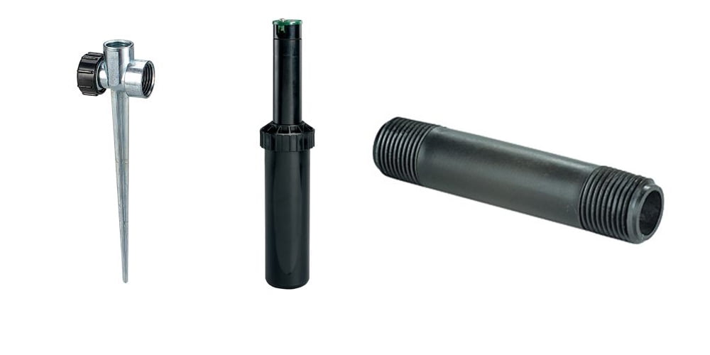 Orbit Saturn Gear Drive Sprinkler on Zinc Spike Base Bundle