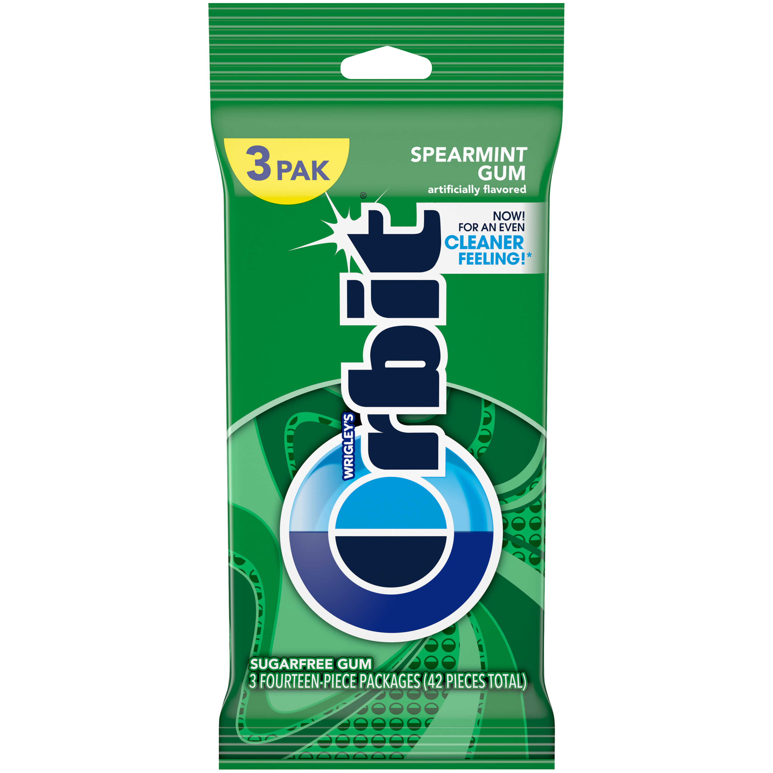 Orbit Spearmint Sugar Free Chewing Gum Travel Essentials - 3 Ct Pack - image 1 of 13