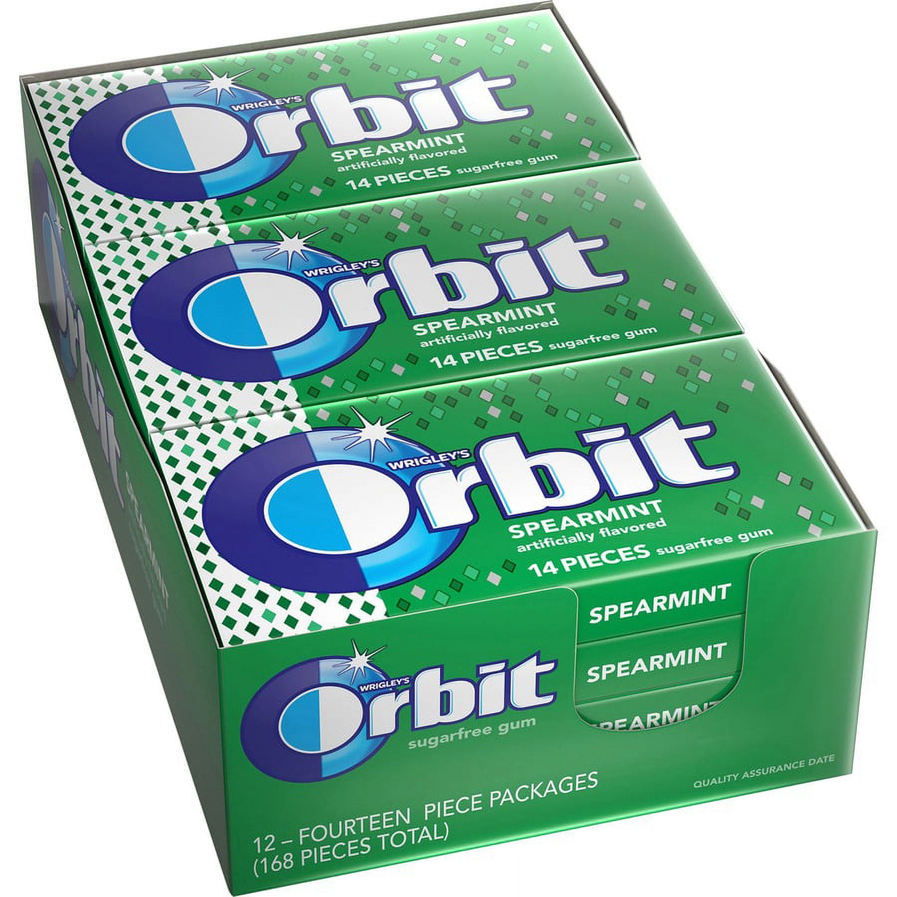 Orbit Peppermint Sugarfree Gum - 12 packs - Peppermint - Individually Wrapped - 12 / Box Orbit Peppermint Sugarfree Gum - 12 packs - Peppermint - Individually Wrapped - 12 / Box