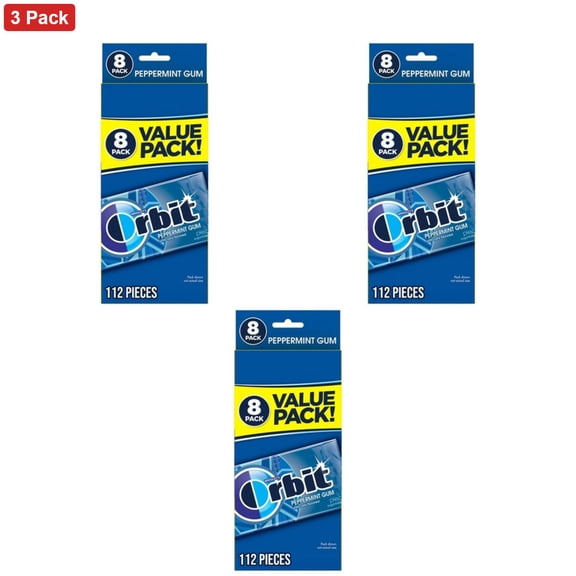 Orbit Sugar-Free Peppermint Gum Value Pack - 14ct/8pk