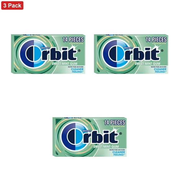 Orbit Sugar-Free Sweet Mint Chewing Gum Single Pack - 14ct