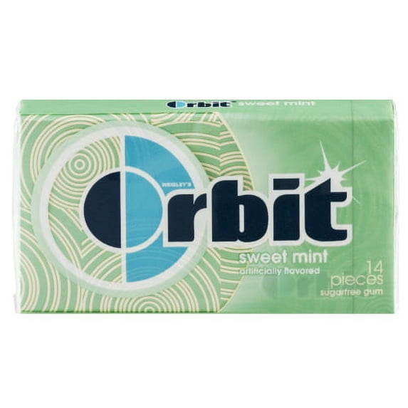 Orbit, Sugar Free Sweet Mints Chewing Gum (Pack of 4)