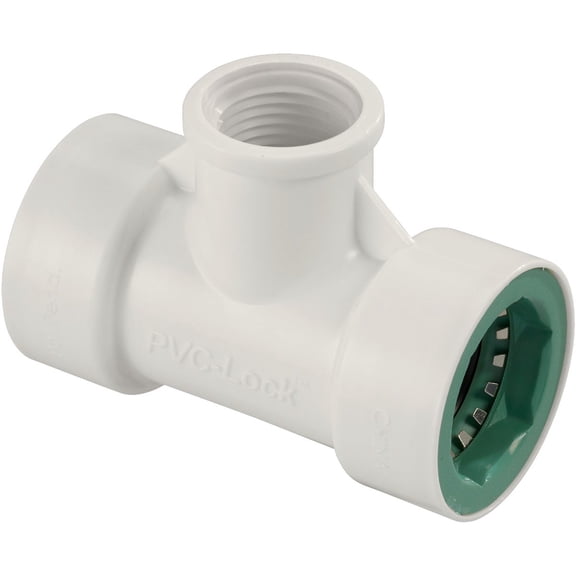 Orbit Underground 34772 0.75 in. PVC Lock x 0.5 in. Female Pipe Thread Tee