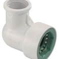 thumbnail image 1 of Orbit Irrigation Products Inc PVC Lock Elbow Female Pipe Thread - 3/4 in x 1/2 in, 1 of 2