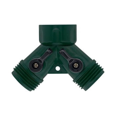 Orbit Water Faucet Hose Shut off Valve - Dual Port Garden Hoses Y Splitter 69745