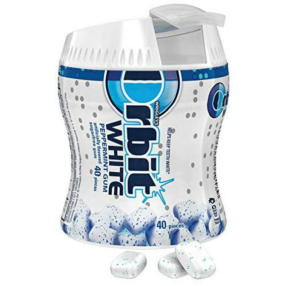 Orbit White Peppermint Sugarfree Gum (Pack of 18)