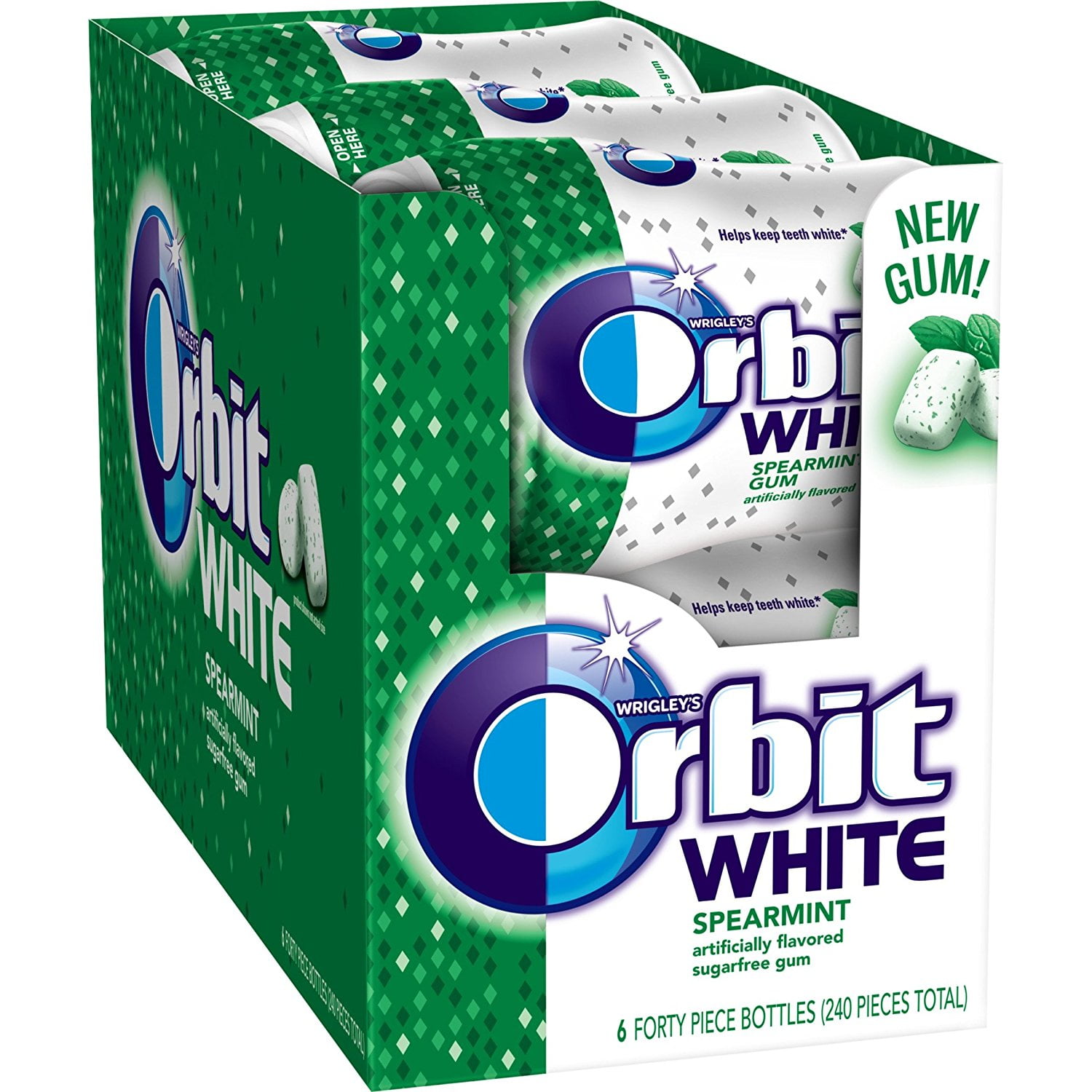 Orbit White Spearmint Soft Chew Gum, 40 Piece,