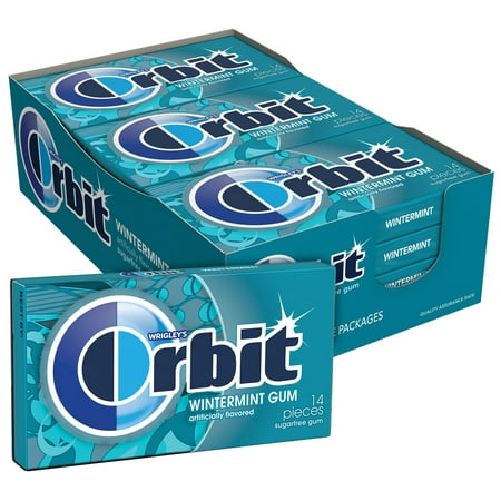 Orbit Wintermint Back To School Sugar Free Chewing Gum - 12 Bulk Pack