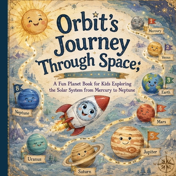 Orbit's Journey Through Space: A Fun Planet Book for Kids Exploring the Solar System from Mercury to Neptune, (Paperback)