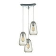 thumbnail image 1 of ELK Lighting 10423-3 Orbital 3 Light Pendant In Polished Chrome And Clear Glass, 1 of 3
