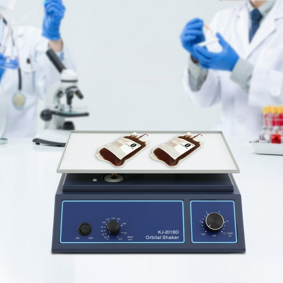 Orbital Shaker, 0-210 RPM Lab Shaker with Digital Timer, 1KG/2.2LBS Capacity for Mixing & Staining - Adjustable Feet & Non-Slip Mat, 110V for Home Lab, Hobbyists, Classroom, Cell Culture