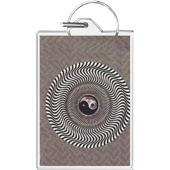 Orbital Yin Yang Keychain