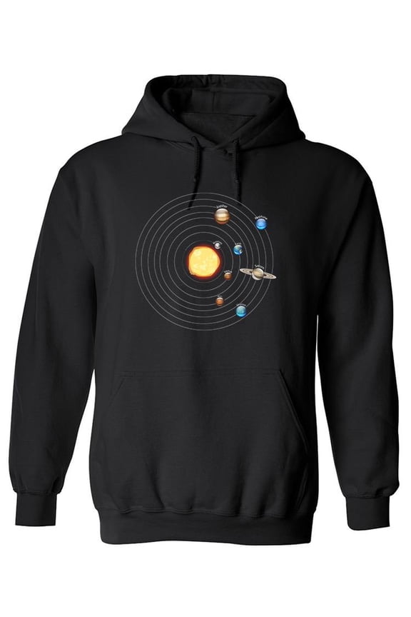 Orbits Of The Solar System Hoodie Men -Image by Shutterstock, Male Small