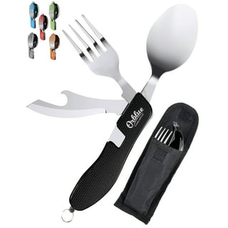 3-in-1 Creative Portable Cutlery Set, Eco-friendly Travel Camping Home  Tableware,eating Utensils Includes Fork Spoon Knife,easy-carry And Dishwa