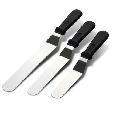 Orblue Angled Metal Icing Spatula 3-Pack