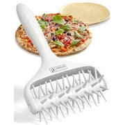 Orblue Pizza Dough Docker, Pastry Roller with Spikes Pizza Docking Tool for Home & Commercial Kitchen - Pizza Making Accessories that Prevent Dough from Blistering Light Gray