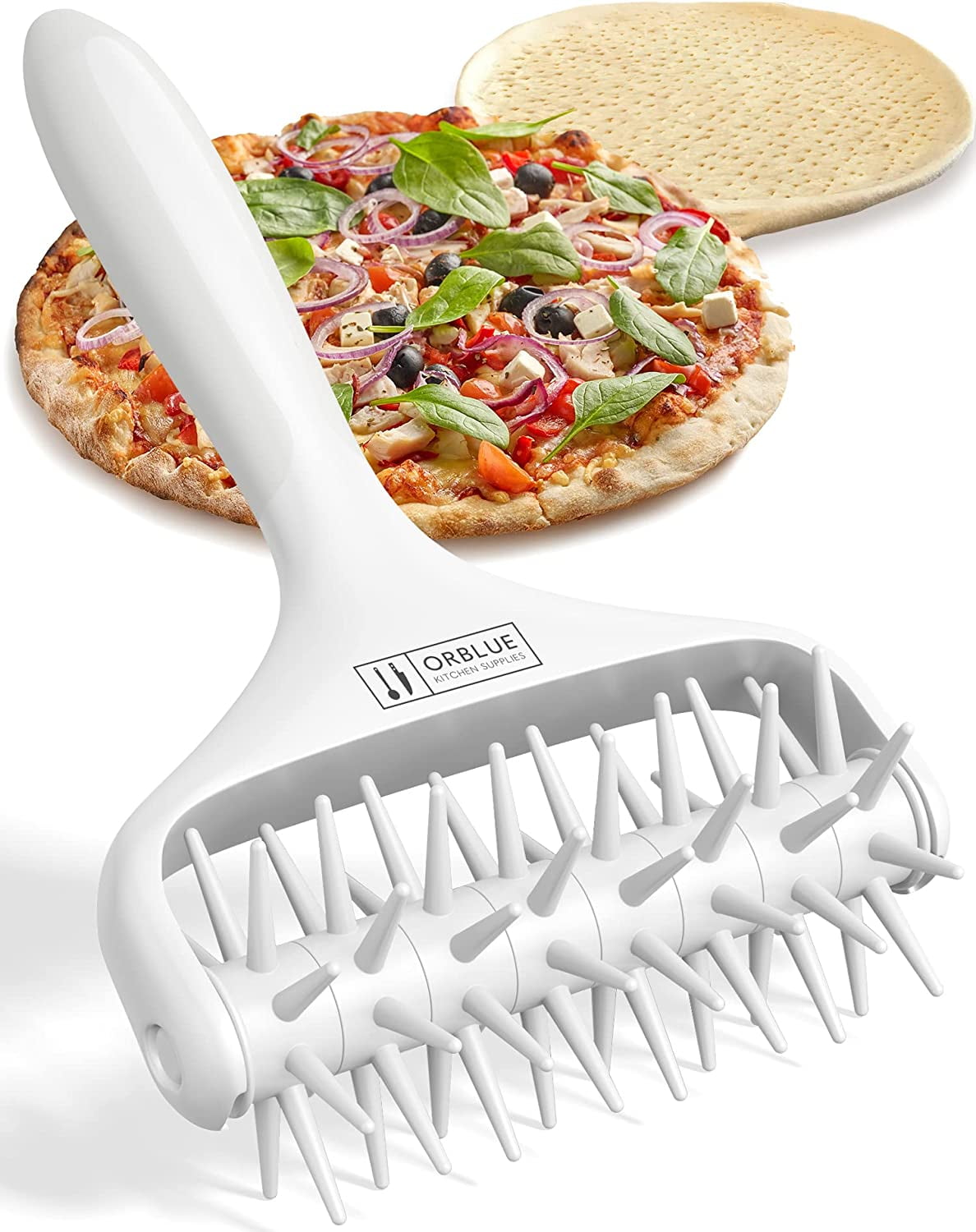 1PC Convenient Pizza Needle Pastry Pie Roller Baking Supplies Pizza Docking  Tool