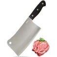 thumbnail image 1 of Orblue Premium Meat Cleaver - Stainless Steel Chef Butcher Knife for Cooking - Professional 7-Inch Blade for Precision Cutting - Perfect for Home Kitchen or Restaurant, 1 of 6