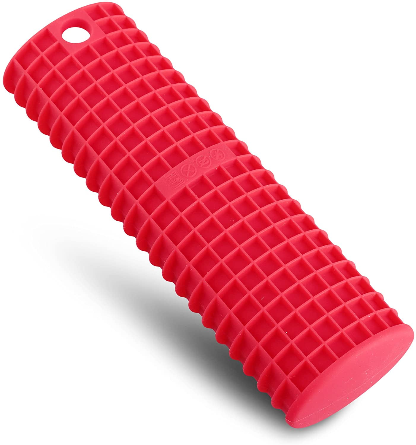 Orblue Silicone Cast Iron Skillet Handle Cover - Red 