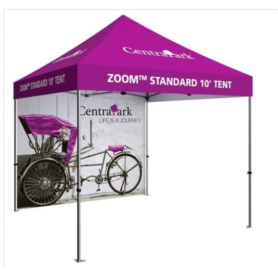 Orbus Zoom Economy & Standard 10 Popup Tent Full Wall - Grey