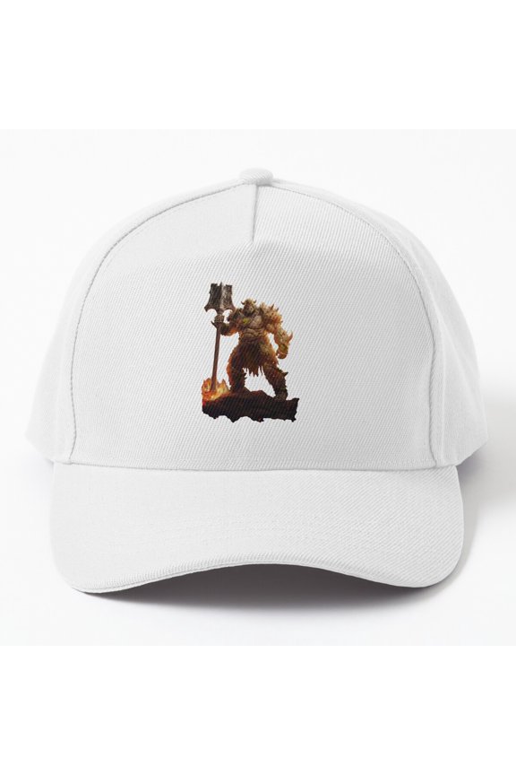 Orc King Magic Baseball Hat, Fantasy Royal Warrior Graphic Design, Classic Everyday Cap
