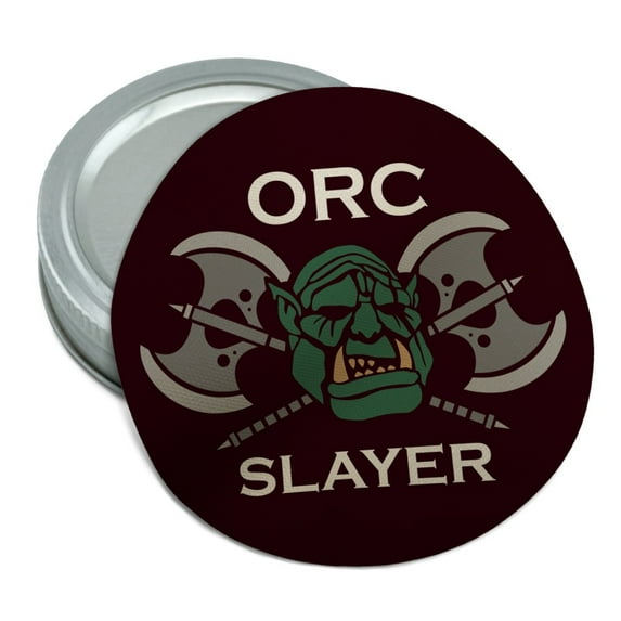 Orc Slayer Fantasy Games RPG Axe Round Rubber Non-Slip Jar Gripper Lid Opener