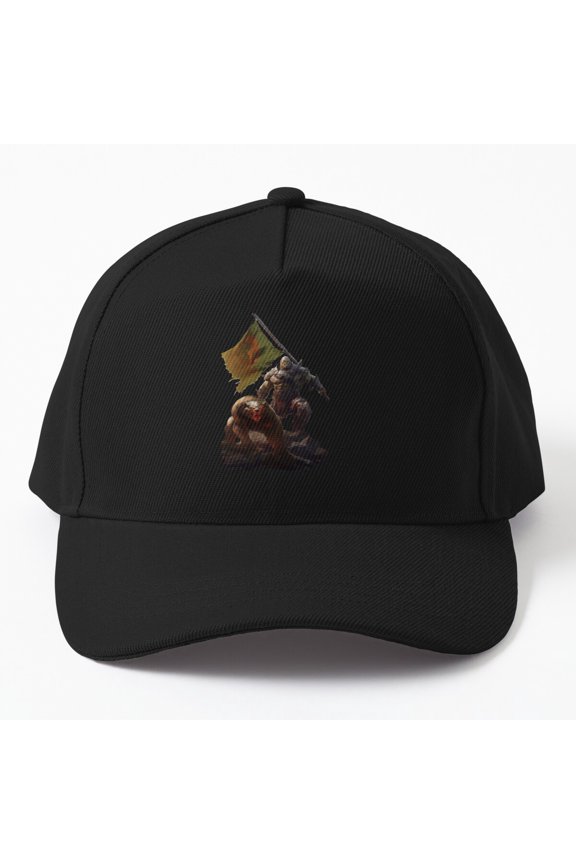 Orc Warlord Magic Baseball Hat, Fantasy Battle Leader Graphic Design, Classic Cap