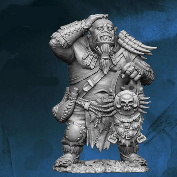 Orc Watching Gamers Figure Kit 28mm Heroic Scale Miniature Unpainted First Legion