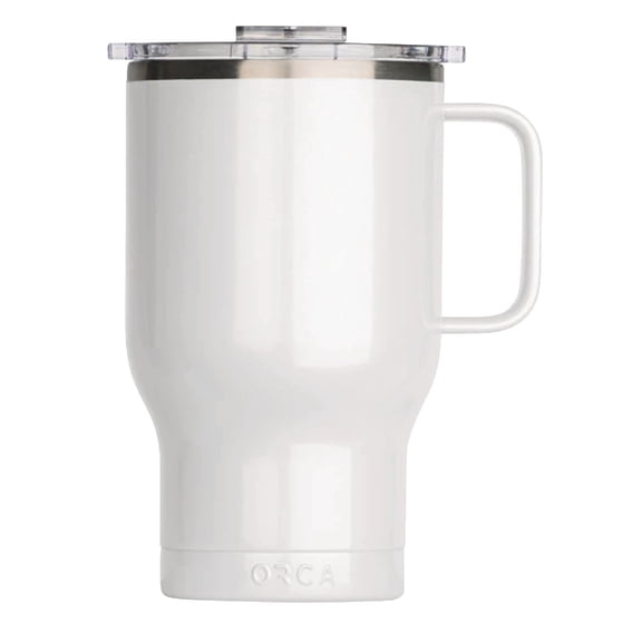 ORCA Coolers Traveler Travel Mug - Double-Walled - 24 oz, Pearl White