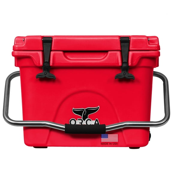 Orca 20 Quart 18 Can High Performance Roto Molded Insulated Ice Cooler, Red