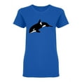 thumbnail image 1 of Orca Graphic Shaped T-Shirt Women -Image by Shutterstock, Female XX-Large, 1 of 2